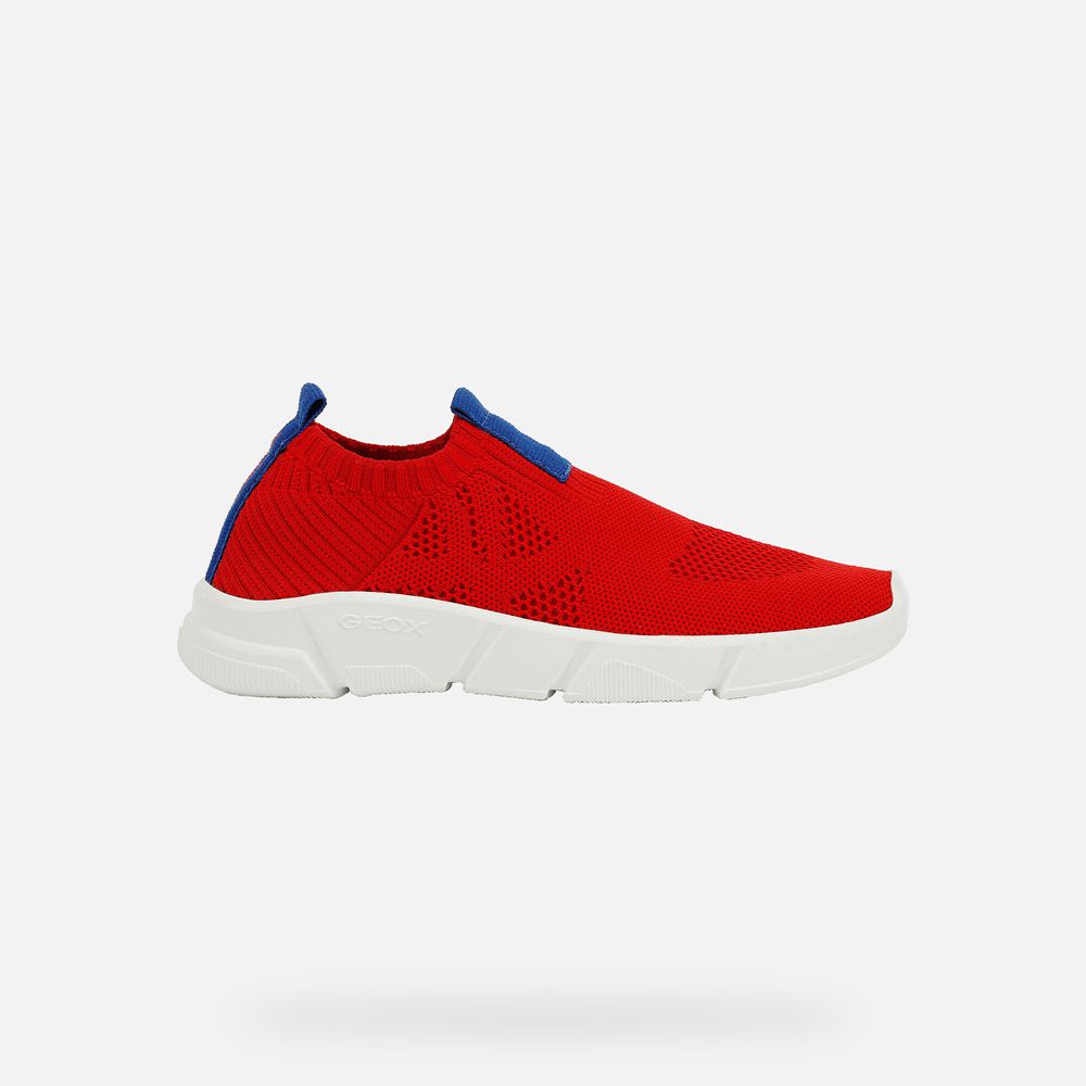 Geox Sneakers Red/White Aril - Geox Boys Shoes - ZBMSIL524